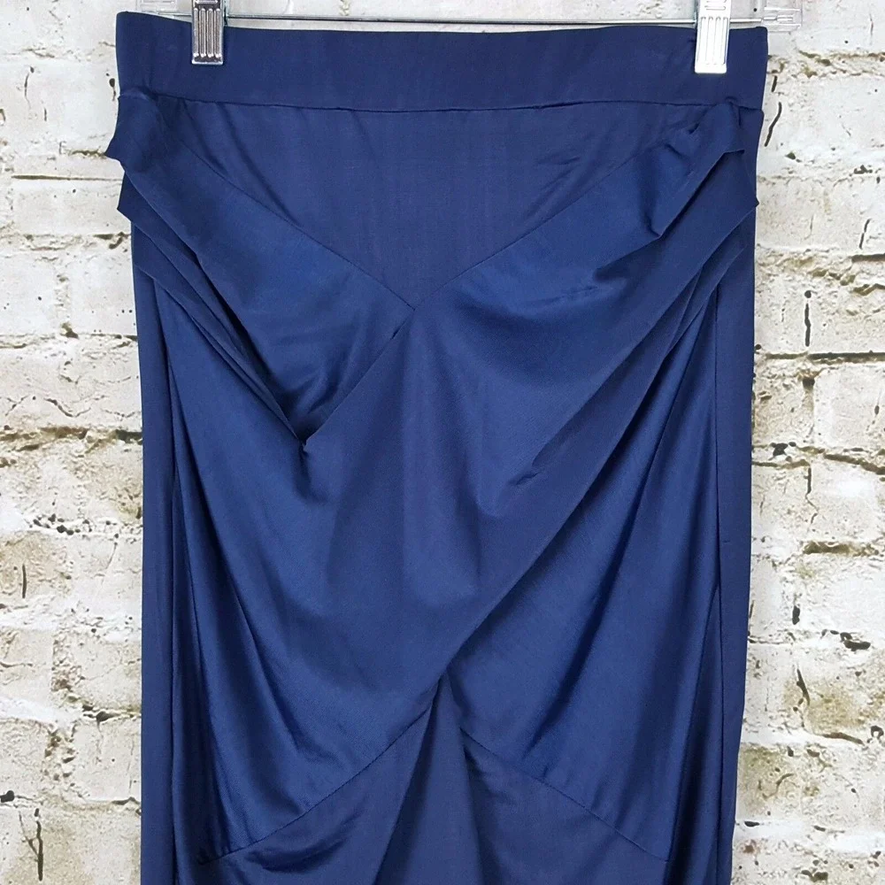 Sugar Lips Persephone Skirt Women's‎ Size S Navy Blue Kittsona Career Casual New